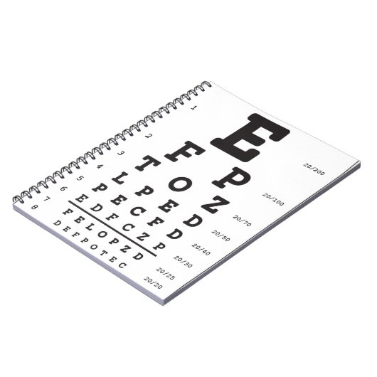 Optometrie-Foto-Notebook Notizblock (Linke Seite)
