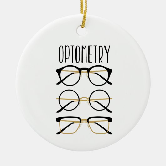 Optometrie Keramik Ornament (Vorne)