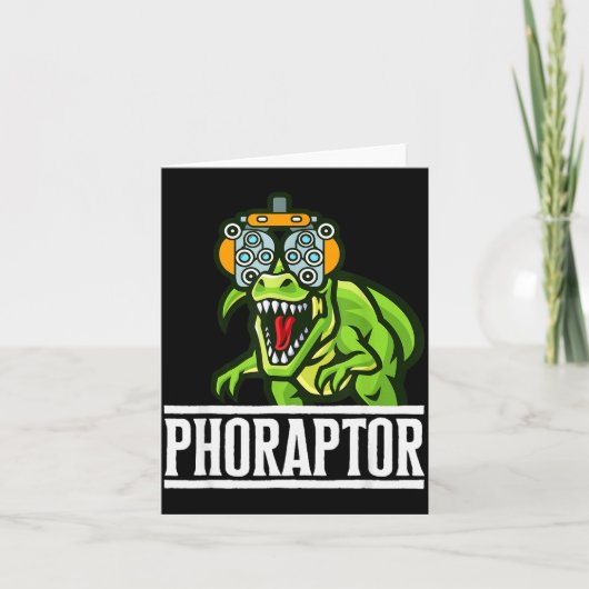 Optometrie-Maschine Phoropter Lustiger Optiker Pho Karte (Vorderseite)