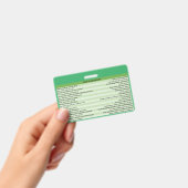 Optometrie Medizinische Spanische Abzeichen Ausweis (Handheld)