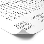 Optometrie Office Themed Word Search Poster (Ecke)