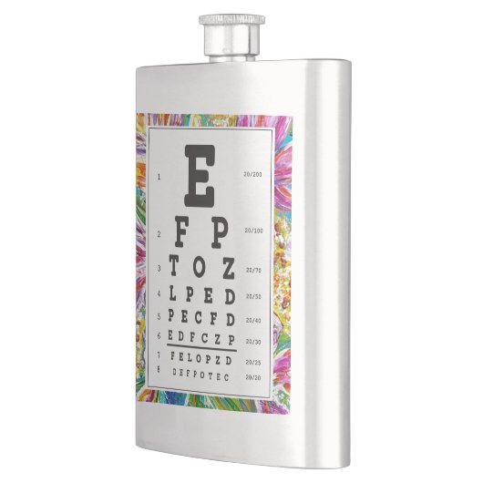 Optometrie, Ophthalmologie "Augendiagramm" Flachmann (Links)