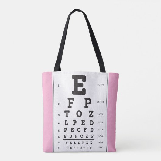 Optometrie Ophthomolgist Augenarztdiagramm-Tasche Tasche (Rückseite)