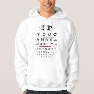 Optometrie, Perfektes Sehen, keine Brille brauchen Hoodie