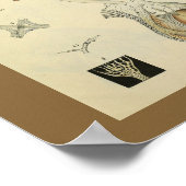 Optometrie Sehvermögen Anatomie Kunst drucken Poster (Ecke)