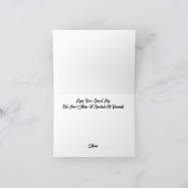 Optometrie Tag Brille Silhouette Grußkarte Karte (Innenseite)