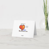 Optometrie Tag Brille Silhouette Grußkarte Karte (Rückseite)