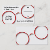 Optometrie-Verabredungs-Karten Terminkarte (Vorne/Hinten)