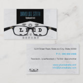 Optometriker / Augenarzt Visitenkarte (Vorne/Hinten)