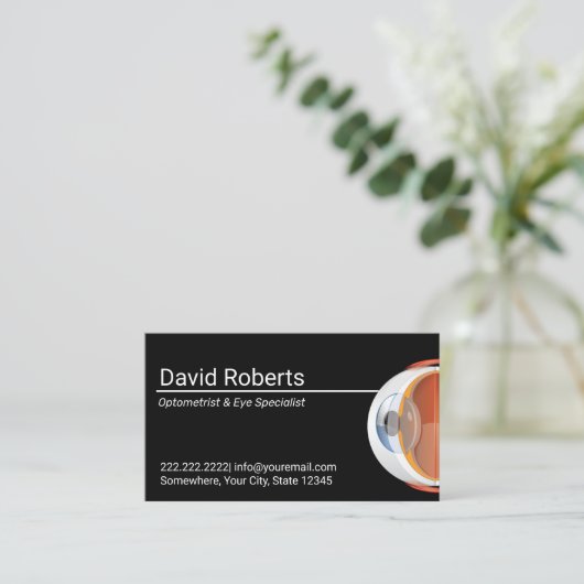 Optometriker & Augenarztvorsorge Termin (Stehend Vorderseite)