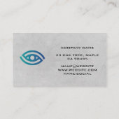 Optometriker | Augenlogos Visitenkarte (Rückseite)