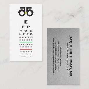 Optometriker Augenuntersuchung Terminkarte
