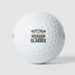 Optometriker Behalte beruhigen Eingeständnis, dass Golfball