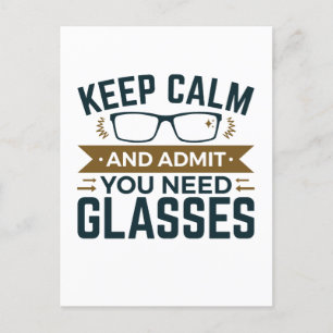 Optometriker Behalte beruhigen Eingeständnis, dass Postkarte