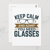 Optometriker Behalte beruhigen Eingeständnis, dass Postkarte (Vorne/Hinten)