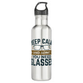 Optometriker Behalte beruhigend zu, dass man Brill Edelstahlflasche (Vorderseite)