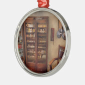 Optometriker - Büro der Optometristen Silbernes Ornament (Links)