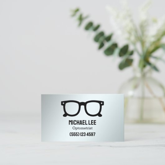 Optometriker Custom QR Visitenkarte (Stehend Vorderseite)