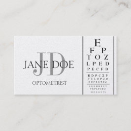 Optometriker-Diagramm-deluxes Platin Visitenkarte