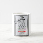 Optometriker-Diagramm-Tasse Kaffeetasse (Mittel)