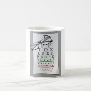 Optometriker-Diagramm-Tasse Kaffeetasse