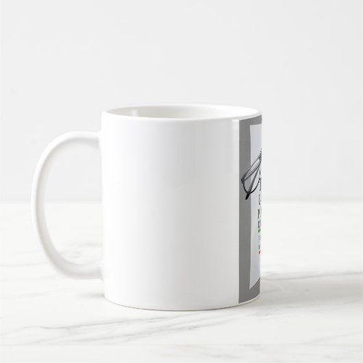 Optometriker-Diagramm-Tasse Kaffeetasse (Links)