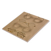 Optometriker - Einfache goldene Rahmen Fliese (Seite)