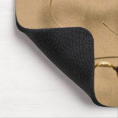 Optometriker - Einfache goldene Rahmen Mousepad (Ecke)