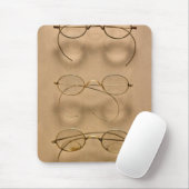 Optometriker - Einfache goldene Rahmen Mousepad (Mit Mouse)