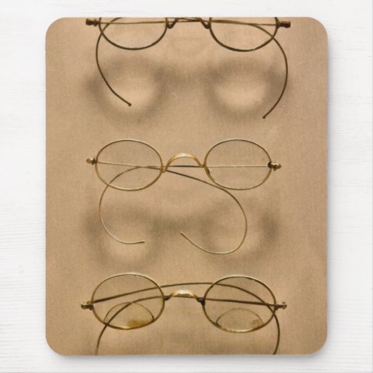 Optometriker - Einfache goldene Rahmen Mousepad (Vorne)
