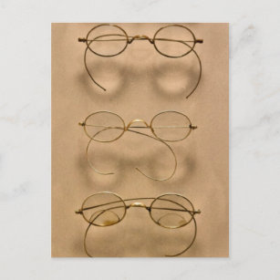 Optometriker - Einfache goldene Rahmen Postkarte