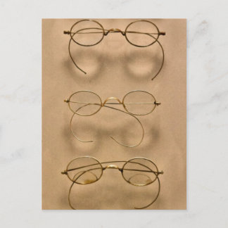 Optometriker - Einfache goldene Rahmen Postkarte