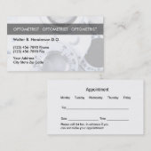 Optometriker-einzigartige Visitenkarten Terminkarte (Vorne/Hinten)