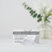 Optometriker-einzigartige Visitenkarten Terminkarte (Stehend Vorderseite)