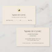 Optometriker Elegant Gold Iris Augenoperation Terminkarte (Vorne/Hinten)