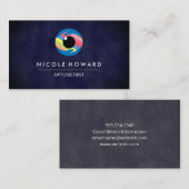 Optometriker | Eye Ball Logo Visitenkarte (Vorne/Hinten)