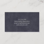 Optometriker | Eye Lens Logo Visitenkarte (Rückseite)