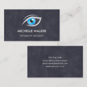 Optometriker | Eye Lens Logo Visitenkarte (Vorne/Hinten)