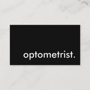 Optometriker. (Farbe anpassbar) Visitenkarte