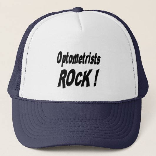 Optometriker-Felsen! Hut Truckerkappe (Vorderseite)