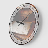 Optometriker - Fertig für die Nacht Große Wanduhr (Winkel)
