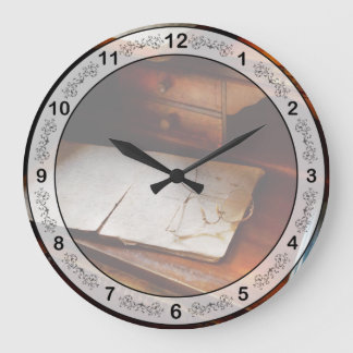 Optometriker - Fertig für die Nacht Große Wanduhr