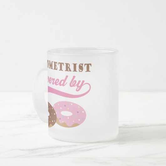 Optometriker-Geschenk (Schaumgummiringe) Mattglastasse (Vorderseite Links)