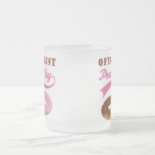 Optometriker-Geschenk (Schaumgummiringe) Mattglastasse (Mittel)