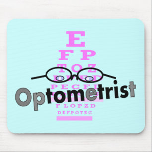 Optometriker-Geschenke, Brillen und Eyechart Mousepad