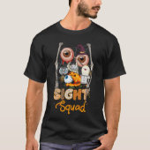 Optometriker Halloween Sight Squad Hexenkürbis Op T-Shirt (Vorderseite)