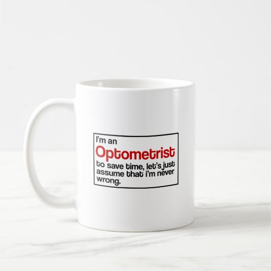 Optometriker Kaffeetasse (Links)