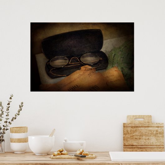 Optometriker - Lesebrille Poster (Küche)