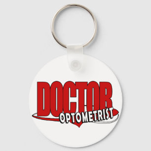 OPTOMETRIKER-LOGO-DOKTOR BIG RED SCHLÜSSELANHÄNGER