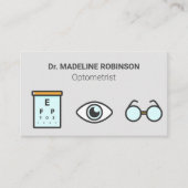 Optometriker | Medizinische Übersicht Terminkarte (Vorderseite)